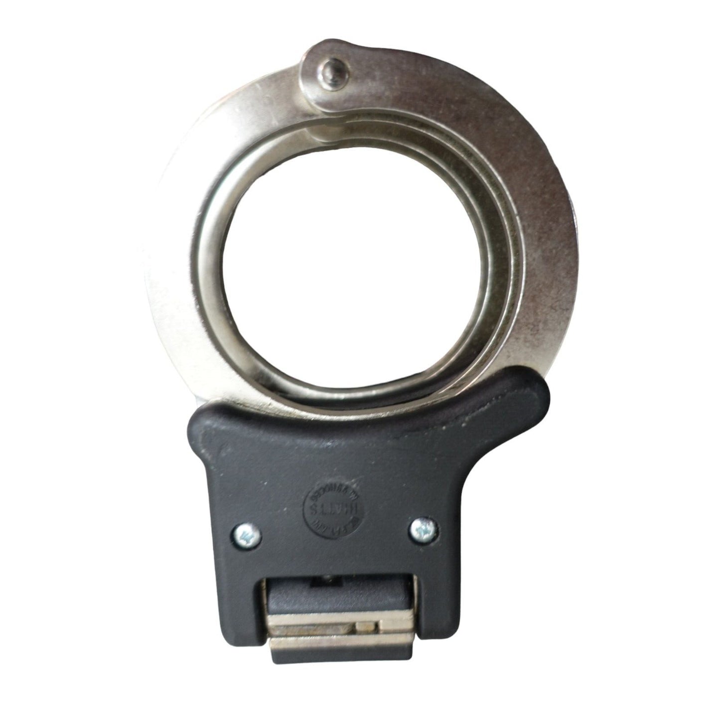 Hiatts Handcuffs Speedcuffs Hinged Folding Handcuffs with 1 Key Ex Police Cuffs