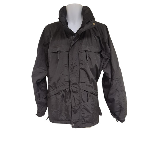 5.11 Tactical Jacket Coat Smock Hood Black Security Size L Ex Police Doorman