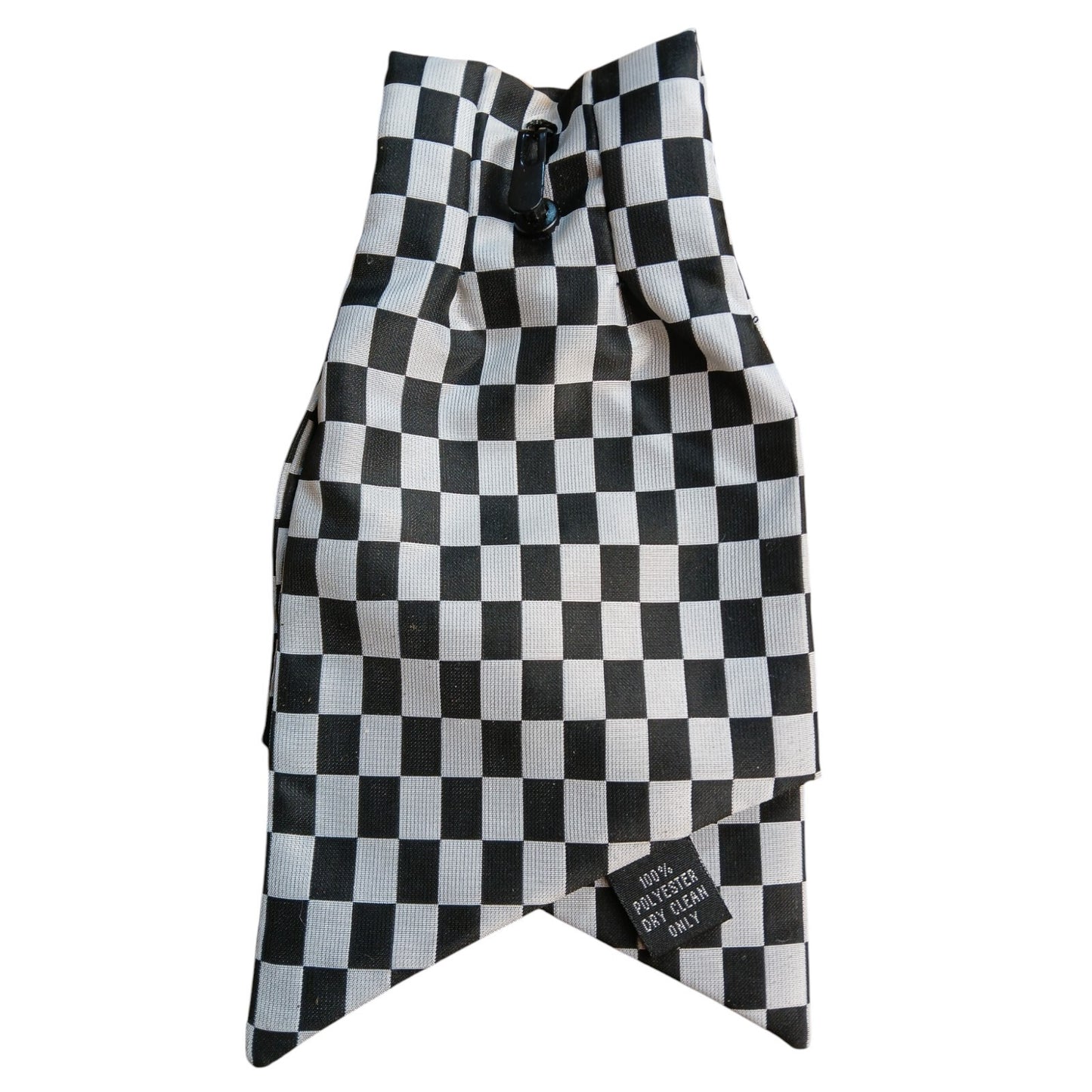 Ex Police Clip On Cravat Ladies Black & White Check Fancy Dress WPC