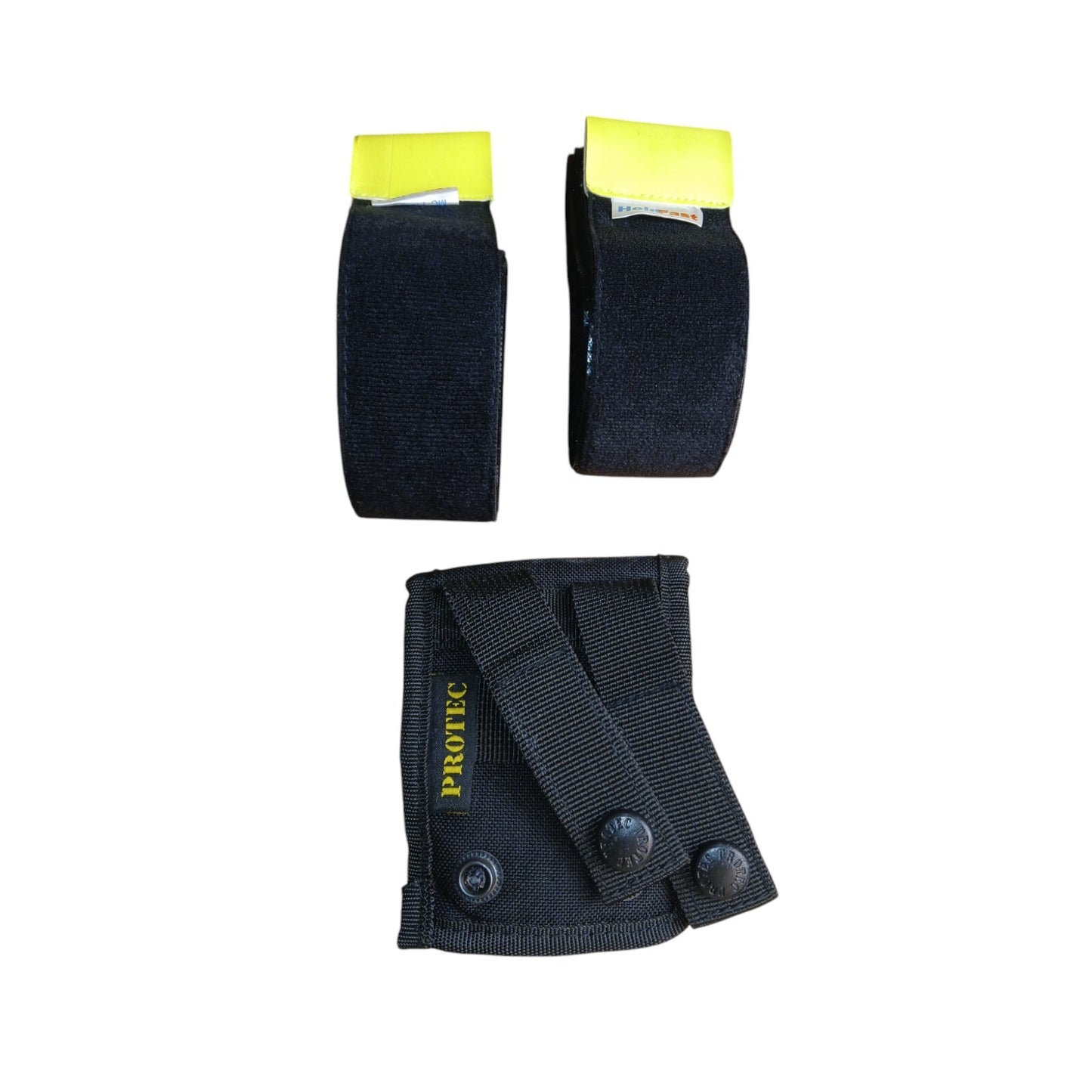 Protec Molle Leg Restraints In Pouch Fast Straps Black Police Security Tactical