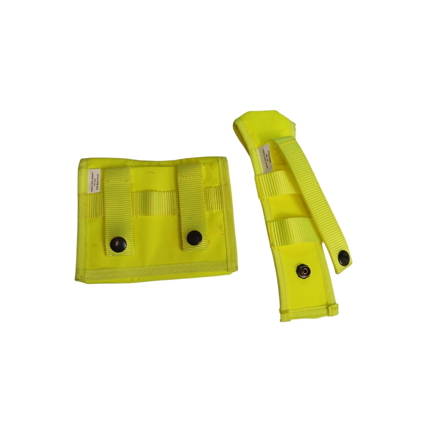 Mehler Vario System Molle Pouches X2 Pouch Hi Viz Vis Yellow Ex Police Security