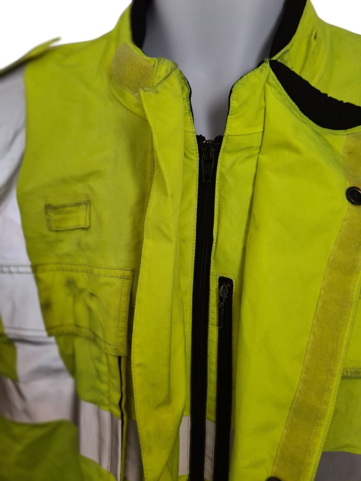 Halvarssons Waterproof Jacket Coat Hi Vis Hi Viz Yellow Winter Motorcycle