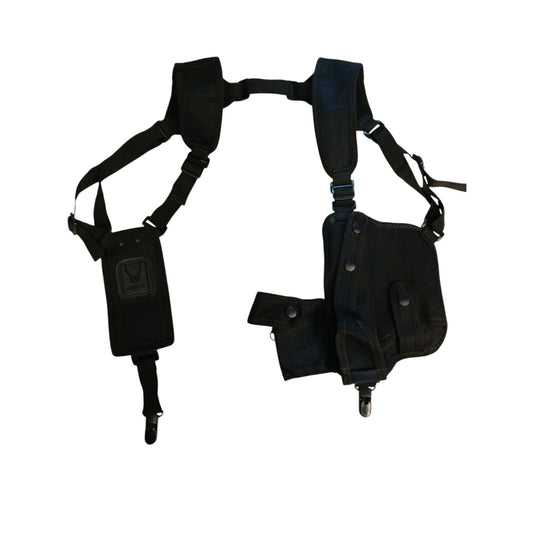 Protec Covert Shoulder Harness Chest Rig Holster Black Security Adjustable