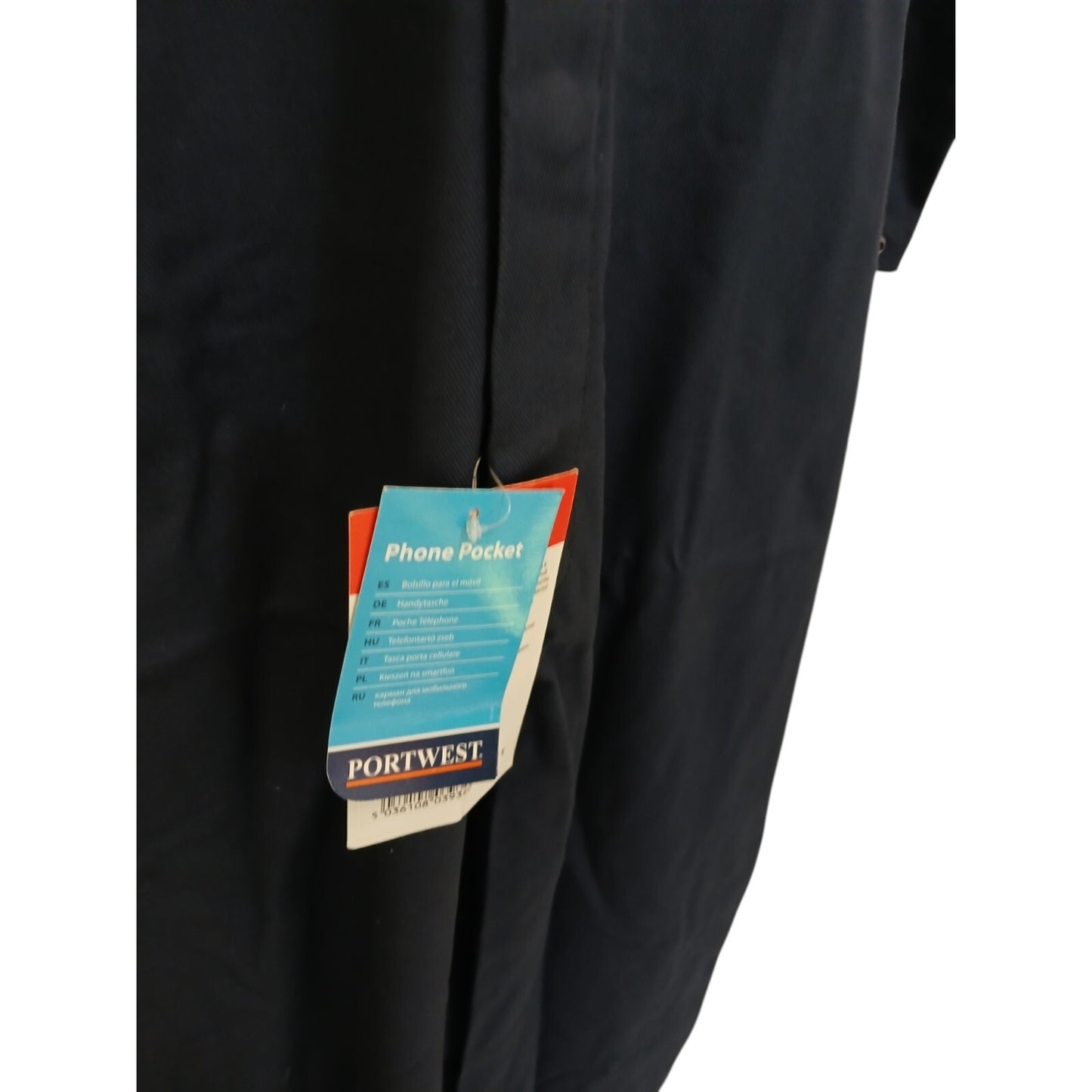 Portwest Bizweld BIZ1 Coverall Navy Blue Boiler Suit Flame Resistant FR Workwear