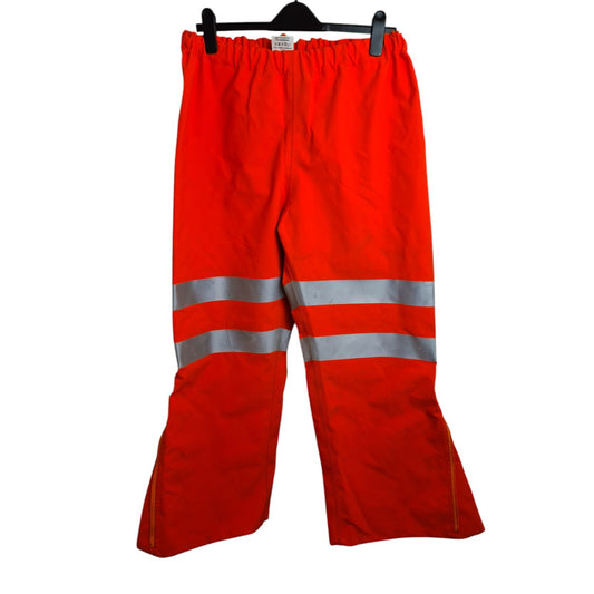 Cosalt Waterproof Trousers Hi Vis Hi Viz Goretex Work HV12 Orange Railway