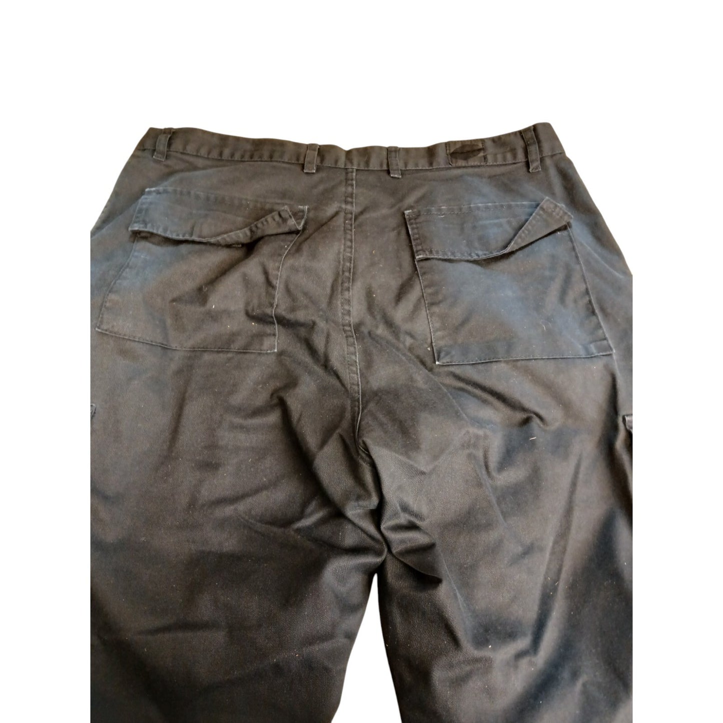 Combat Cargo Work Trousers Mens Black Ex Police Airsoft Paintball SecurityGrade1