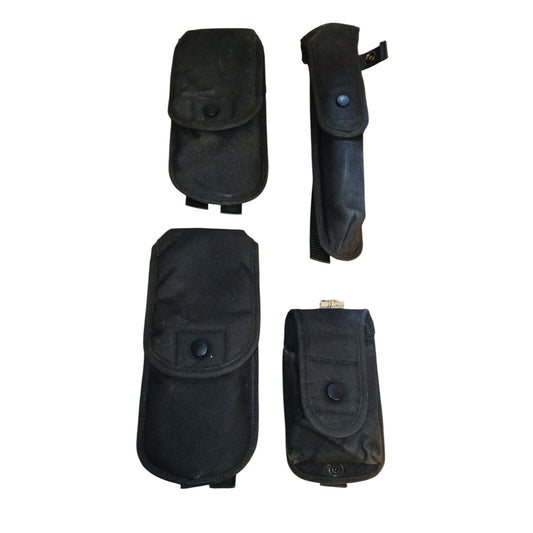 Safariland Molle Pouches X4 Utility Black Tactical Police Security Bundle Pouch
