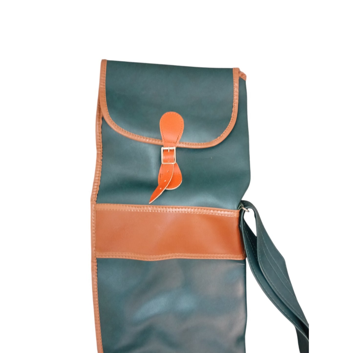 Leather Rifle Carry Case Shotgun Slip Hunting Rifle Storage Green Brown Holder