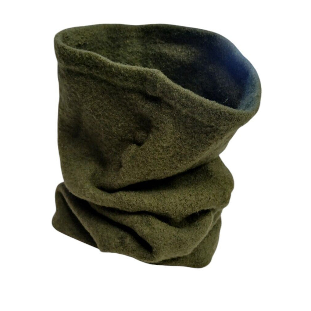 British Military Headover 100% Wool Green Cold Weather Snood Neck Tube Warmer