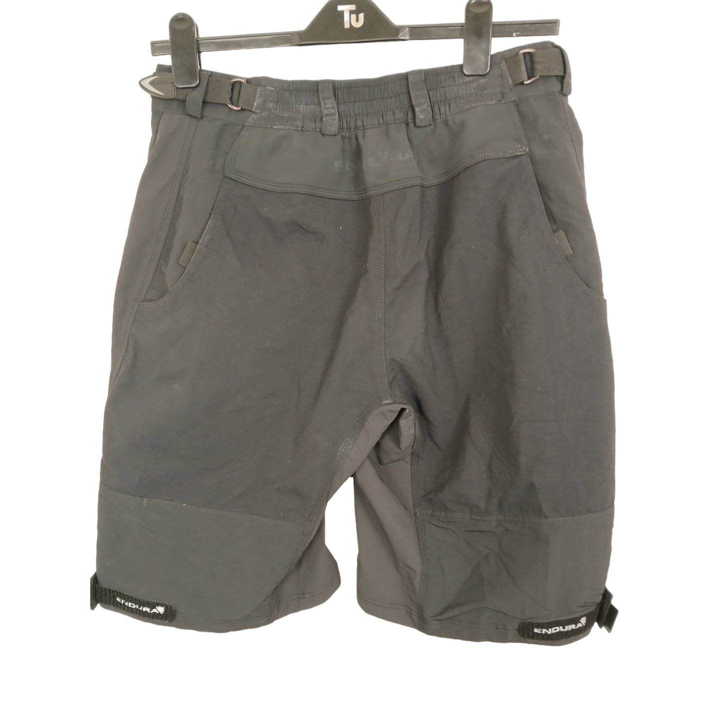 Endura Cycling Shorts Single Track II Black Mountain Bike Mens Ex Police