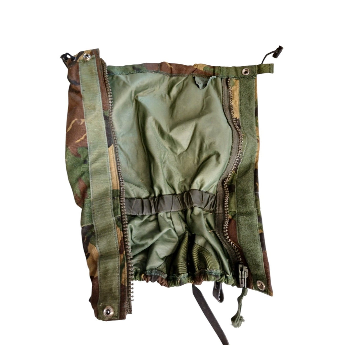 British Army DPM Leg Gaiters GS Woodland Goretex Green Wired Camo 1998