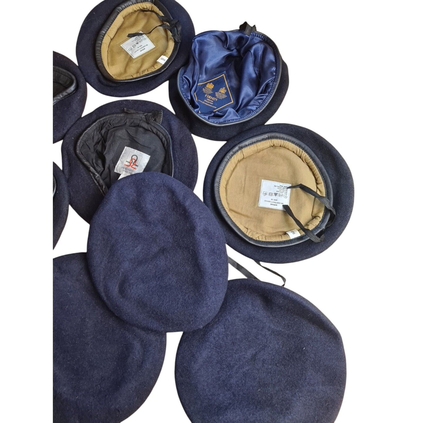 Wool Beret Bundle Military Issue Navy Blue x10 Various Sizes Ranks Services