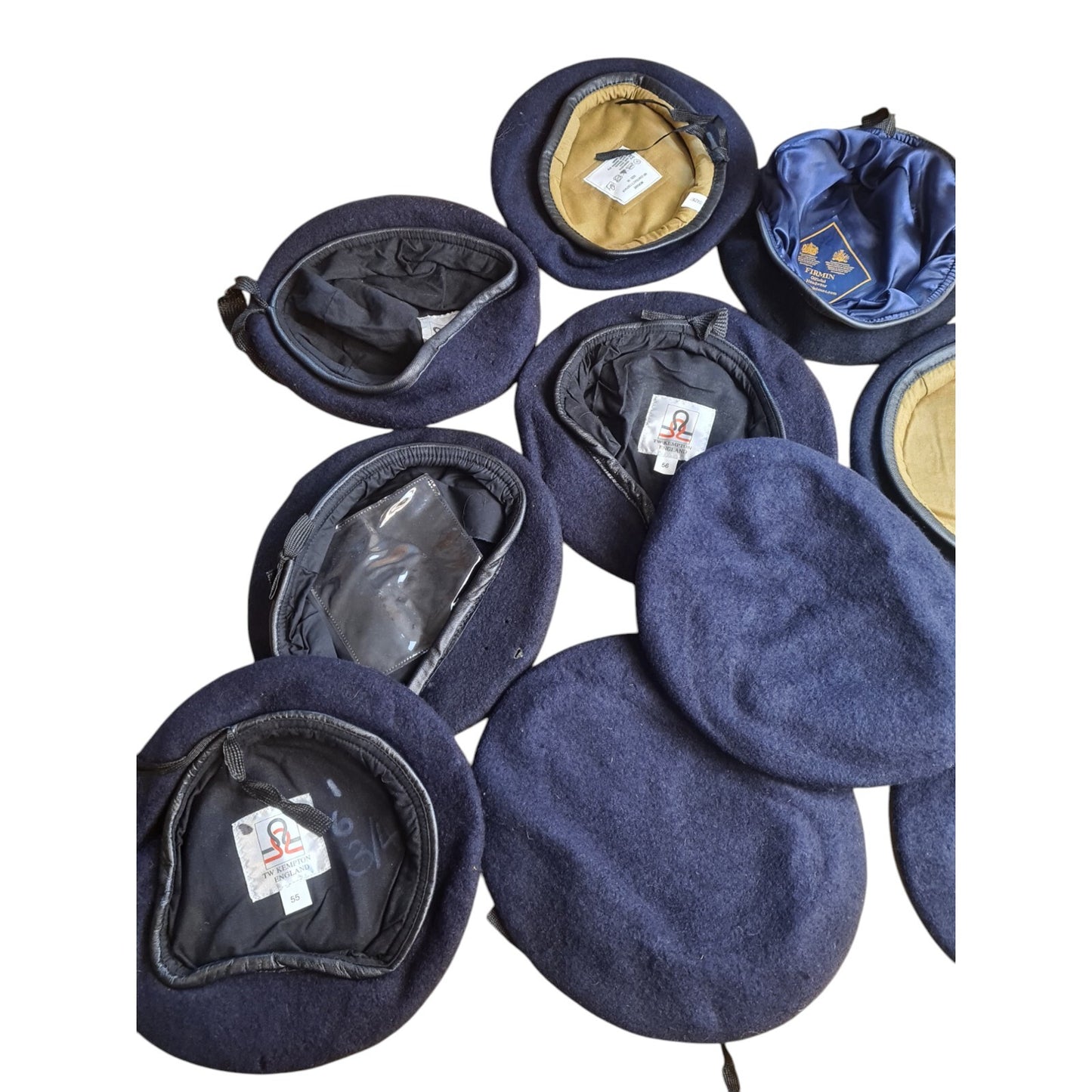 Wool Beret Bundle Military Issue Navy Blue x10 Various Sizes Ranks Services