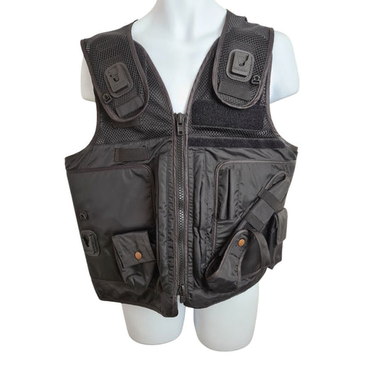 Mehler Vario System Vest Black Tactical Integrated Pouches Security Police