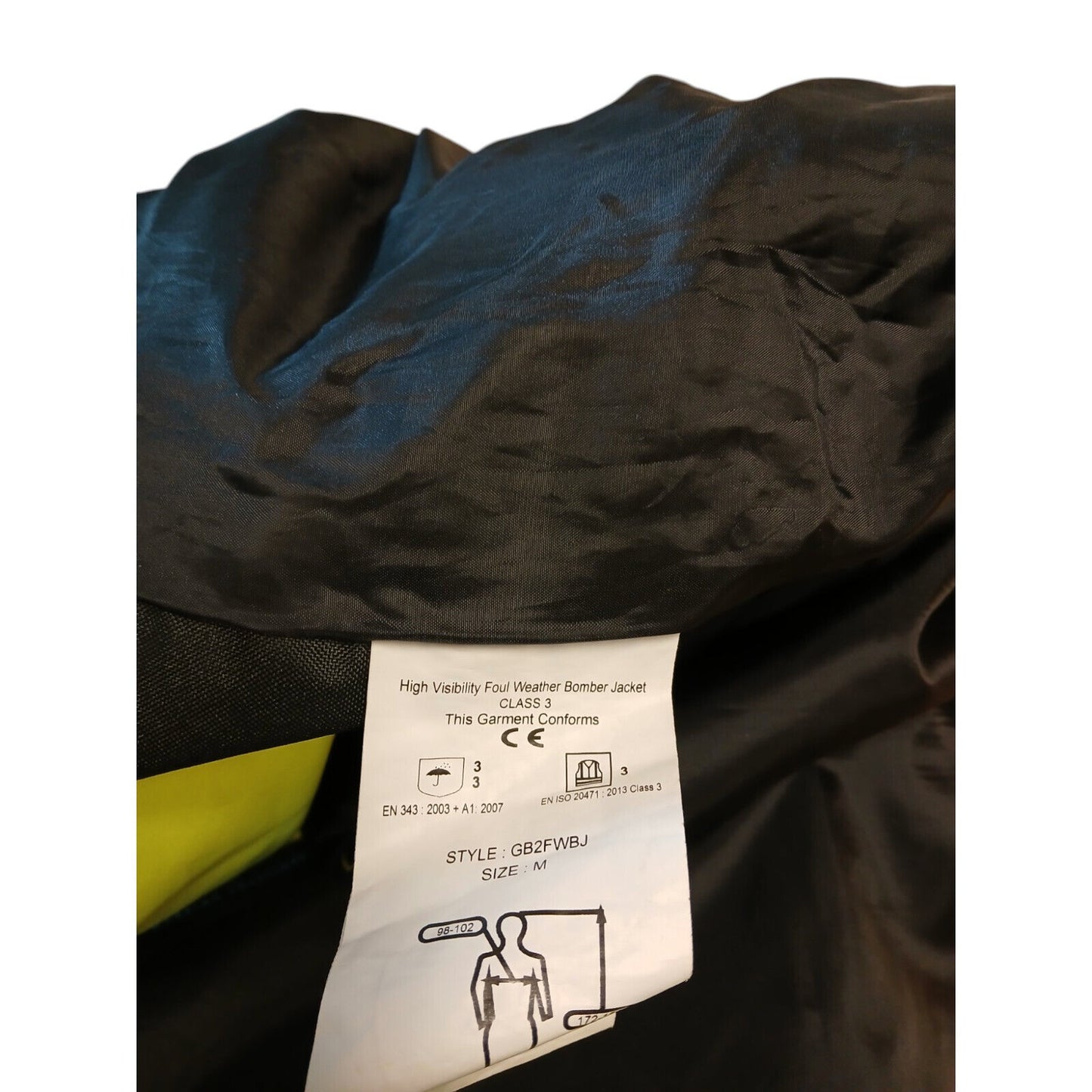 Panacea Goretex Bomber Hi Viz Hi Vis Yellow Foul Weather Waterproof Work Wear