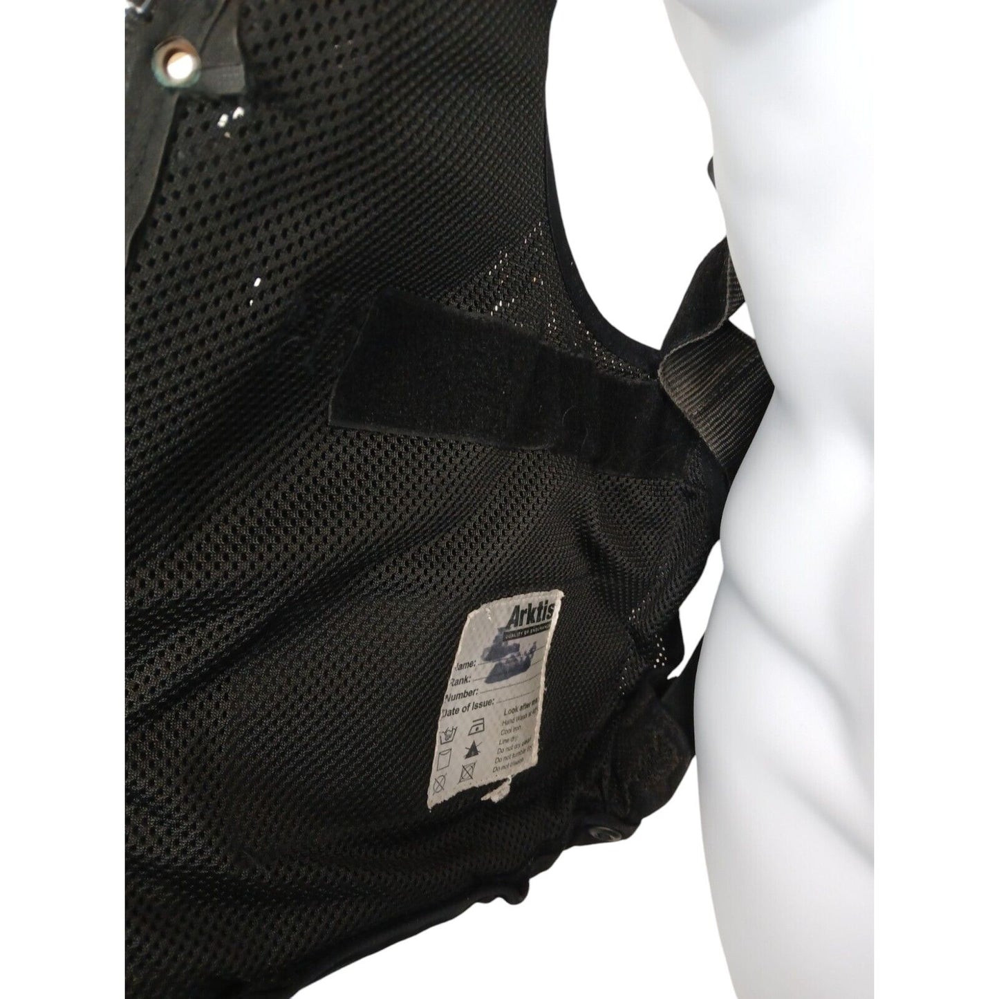 Arktis Tactical Vest Black Integrated Pouches Security Ex Police