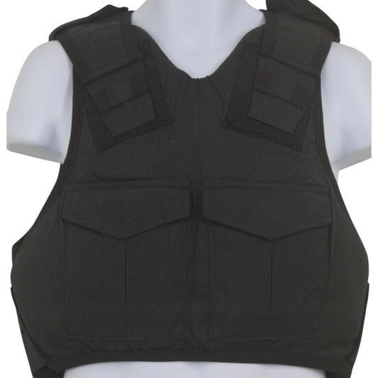 Global Armour Stab Vest Ballistic Body Armour Cover Overt Police Black Female