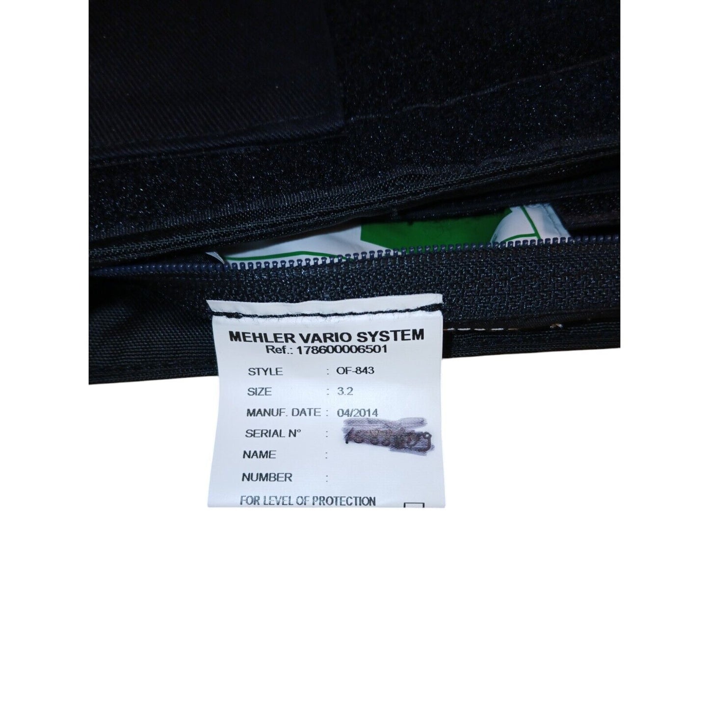 Mehler Vario System Cover Body Armour Coolmax Vest Without Plates Police Black