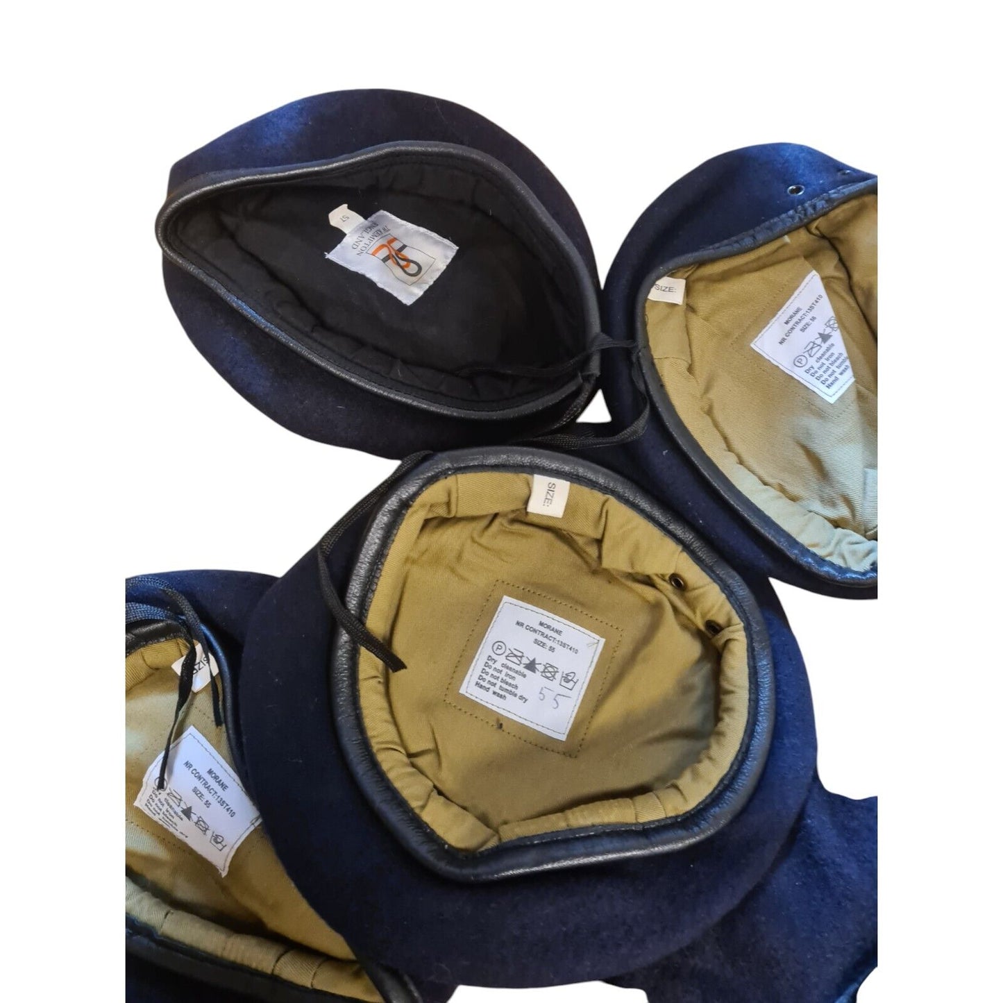 Wool Beret Bundle Military Issue Navy Blue x10 Various Sizes Ranks Services (B)