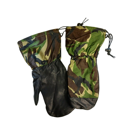 British Army Mittens DPM Woodland Extreme Cold Weather Ripstop Camo Mitts Inner