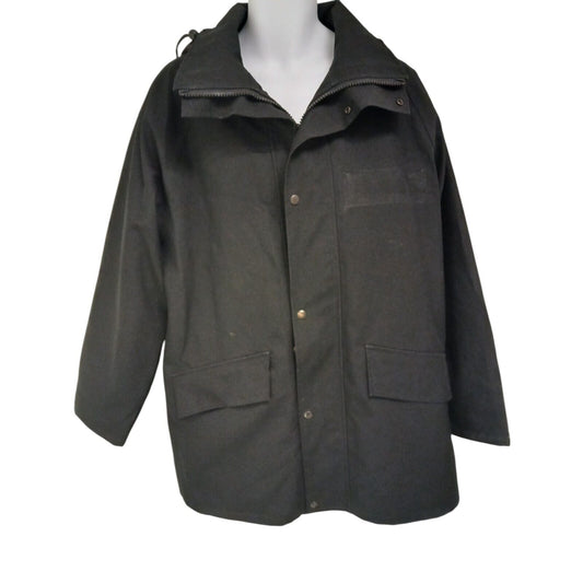 Derby Waterproof Jacket 3/4 Length Coat Police Black Lined Aquatex 108R Security