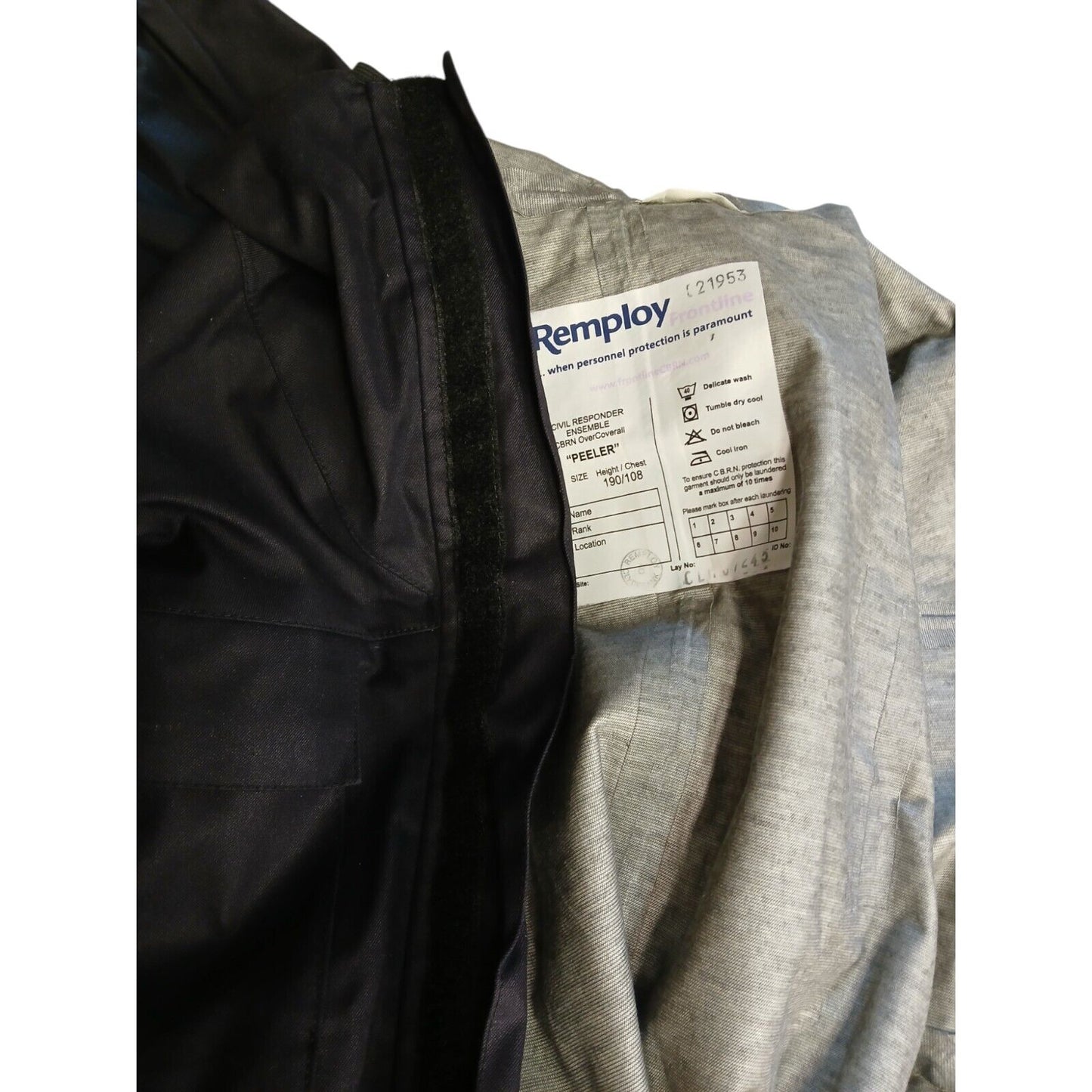 Goretex Overall Civil Responder Chemical Peeler CBRN Waterproof Coverall Police