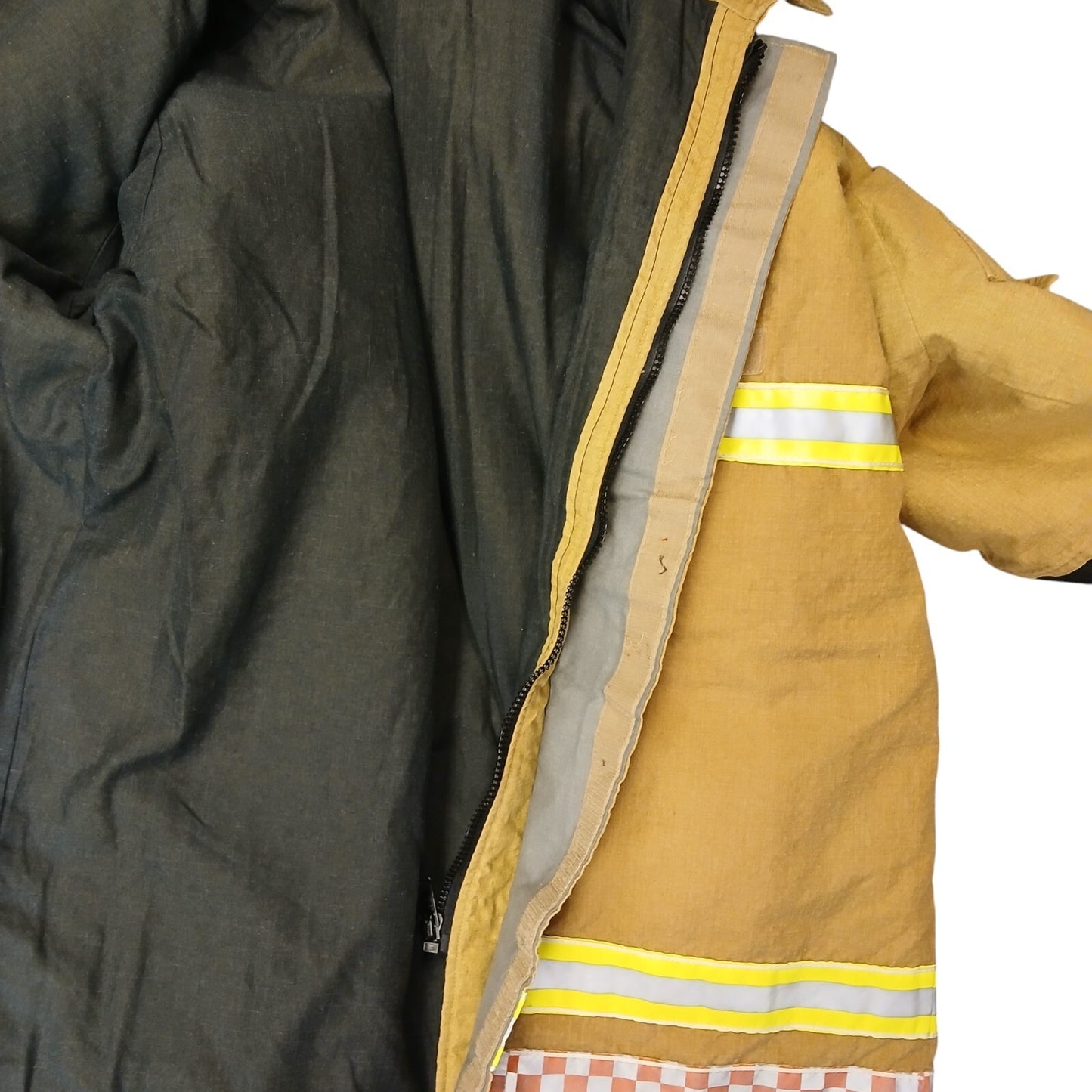 Firemans Jacket Brown Khaki Fire Fighters Coat Fireman Uniform Suit Goretex Fire