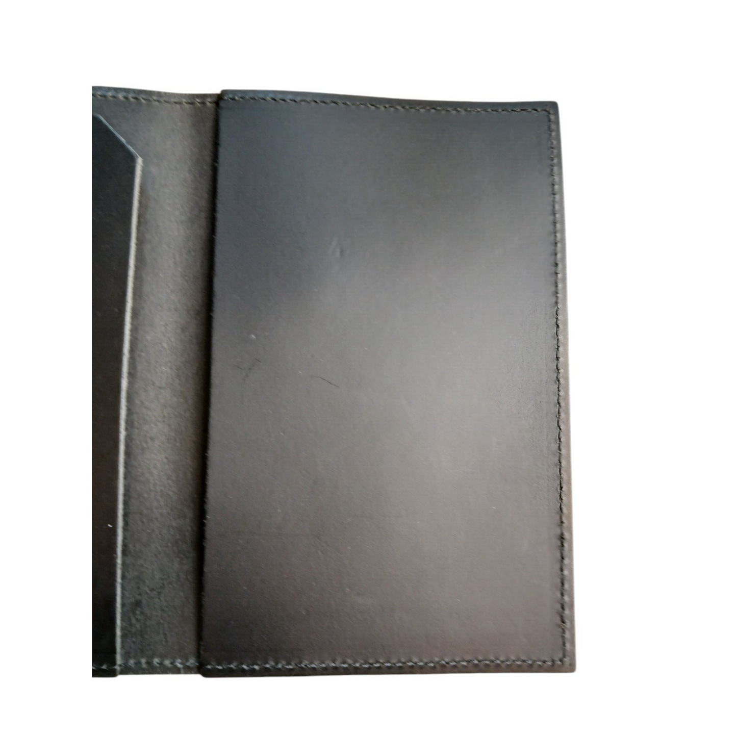 Leather Police Notebook Cover Document Pocket Book Holder Black Ex Police