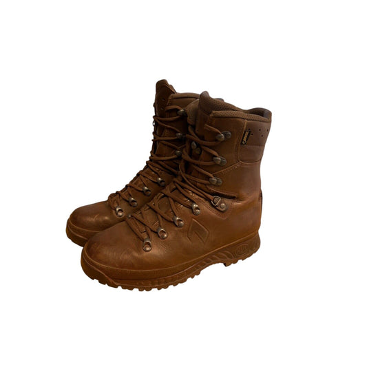 Haix Cold Wet Weather Gore-Tex Combat Brown Leather Boots Size 8M Male