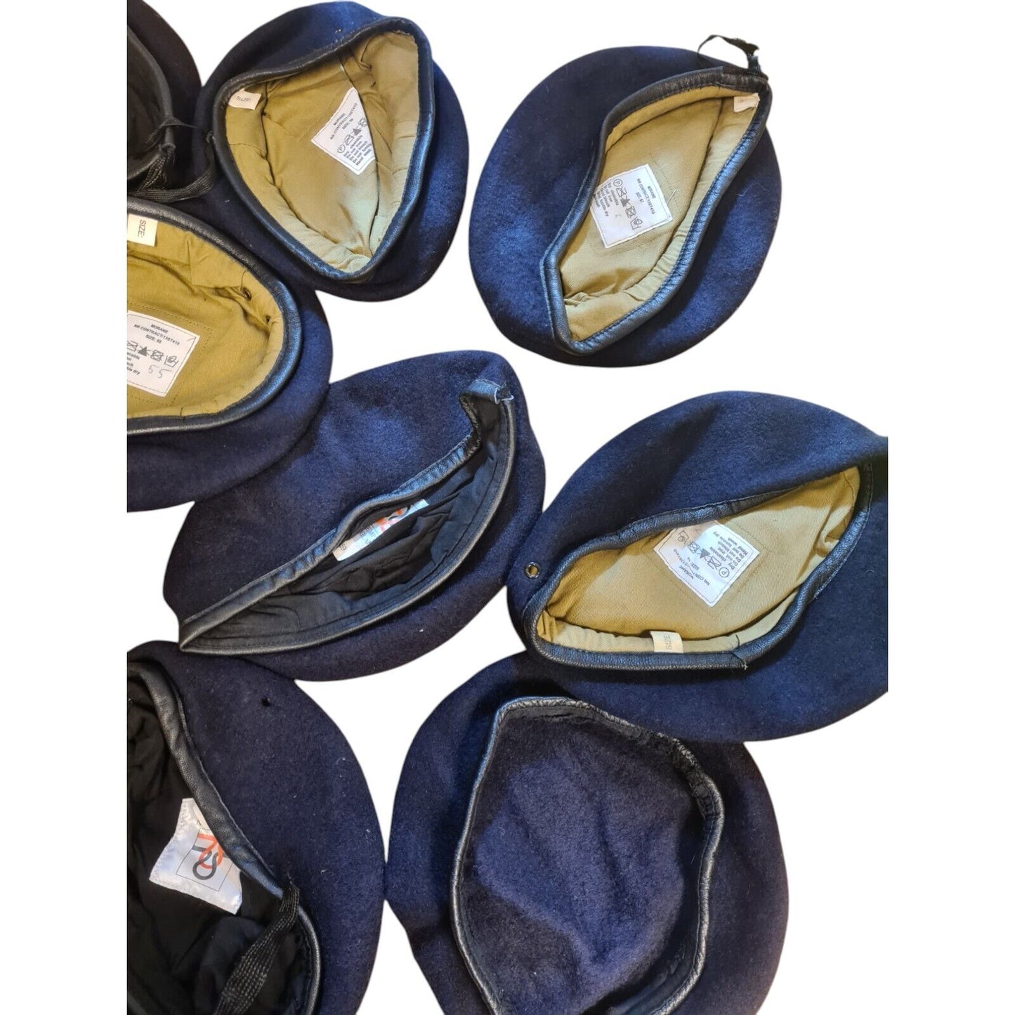 Wool Beret Bundle Military Issue Navy Blue x10 Various Sizes Ranks Services (B)