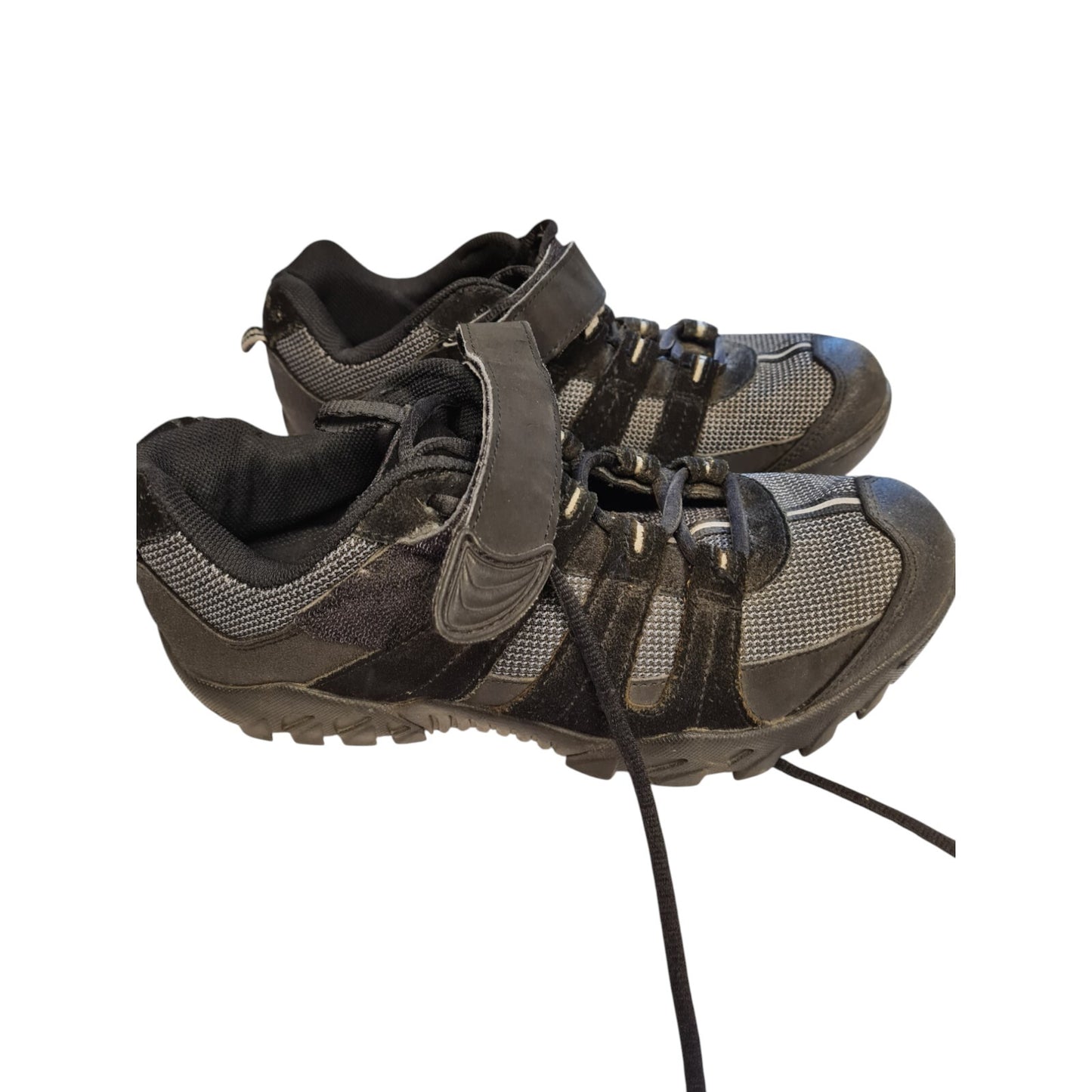 Endura Cycling Shoes Mountain Bike Black/Grey With Cleat Plates Size 7 Patrol