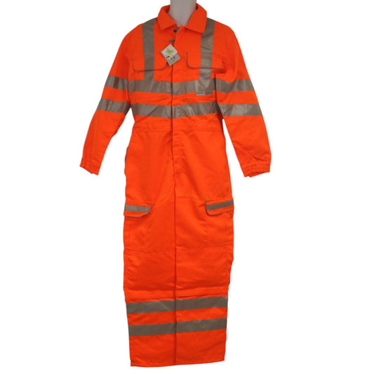 Pulsar PR339 Coverall New Rail Specification Hi Vis Hi Viz Orange Overalls