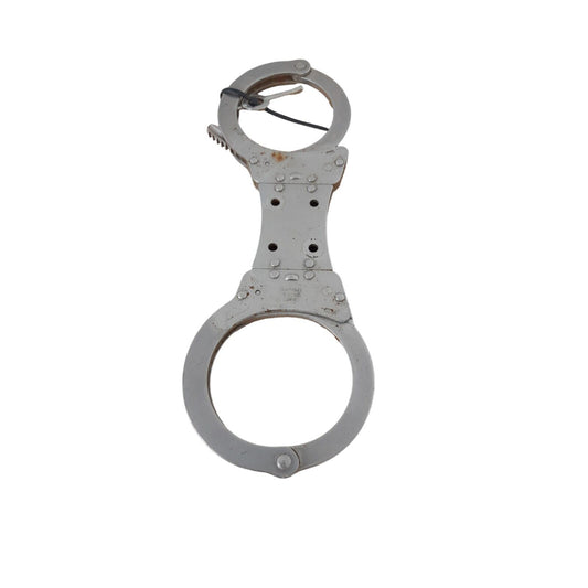 Hiatts Handcuffs Speedcuffs Cuffs Genuine Ex Police Rigid Skeleton with Key