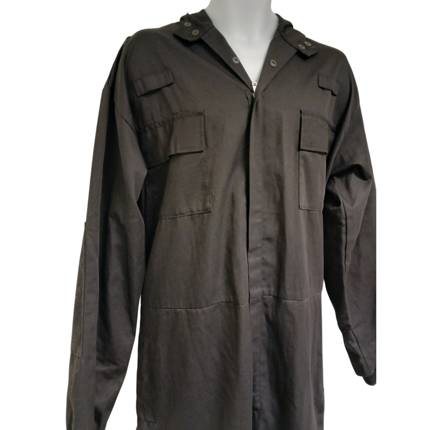 Yaffy Overall Coverall Boiler Suit Black Ex Police Polyester Cotton Model 505