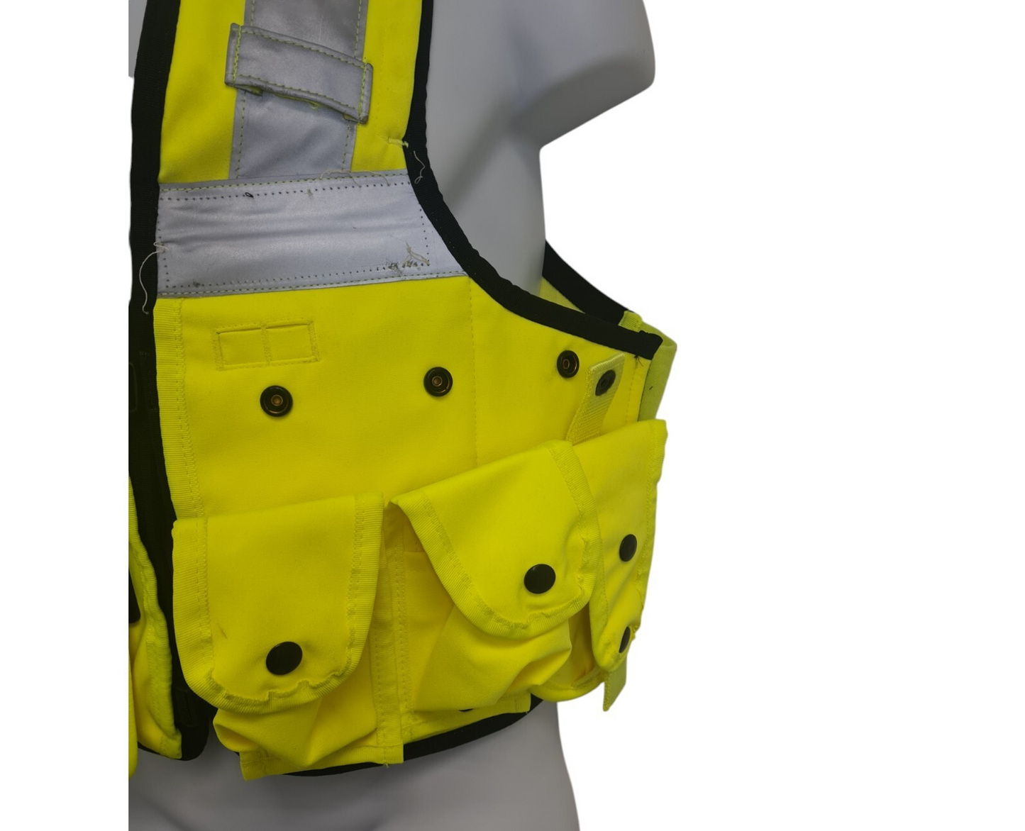 Aegis Utility Vest Hi Viz Hi Vis With 6 Pouch's Buddy-Lok System Security Female