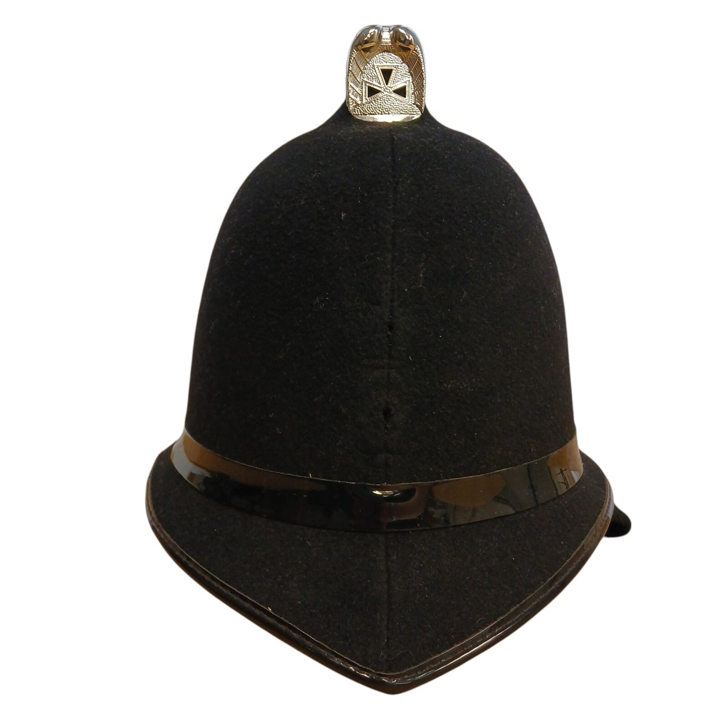 Police Helmet Coxcomb Custodian Black Band Bobby Collector TV Film A Grade