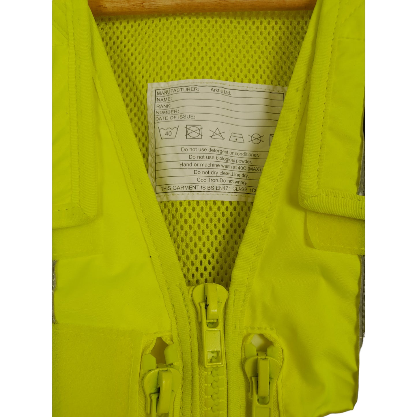 Arktis Molle Tactical Utility Vest Hi Vis Hi Viz Ex Police Security Airsoft
