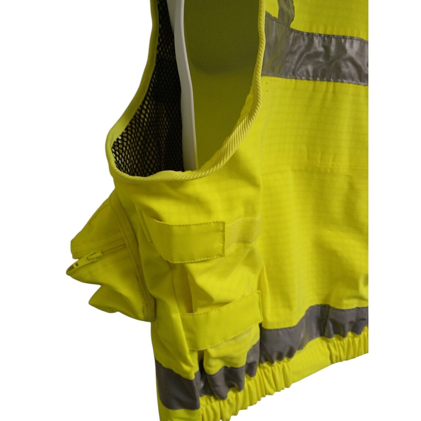 Tactical Vest Hi Viz Vis Yellow With Pouches Klickfast Large Security Ex Police