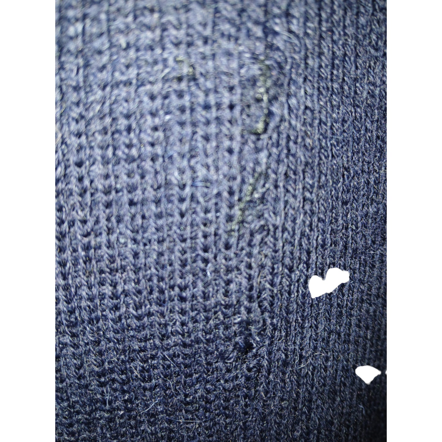 Woolly Pully Jumper Navy Blue V Neck 80% Wool Security Farmer Fishing Ex Police