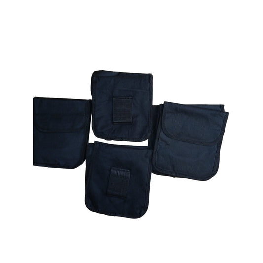 Document Pouches Belt Loop Black x10 Ex Police Duty Fixing Security Airsoft