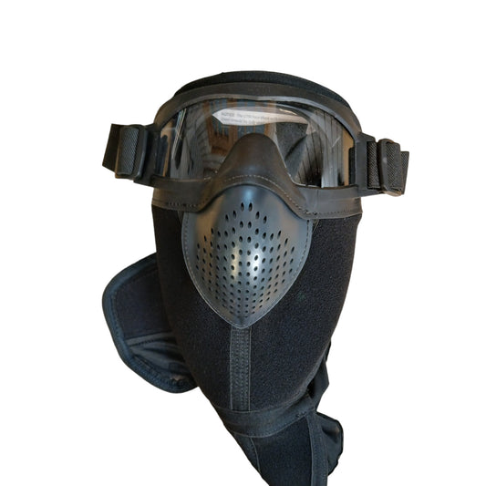 Tactical UTM Face Mask Integrated Goggles Berry Compliant New Combat RiotAirsoft
