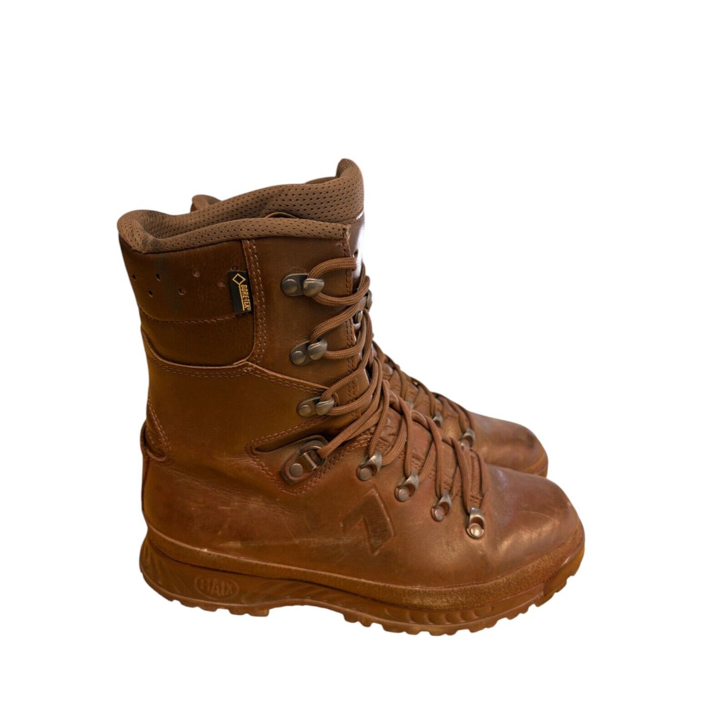 Haix Cold Wet Weather Gore-Tex Combat Brown Leather Boots Size 8M Male