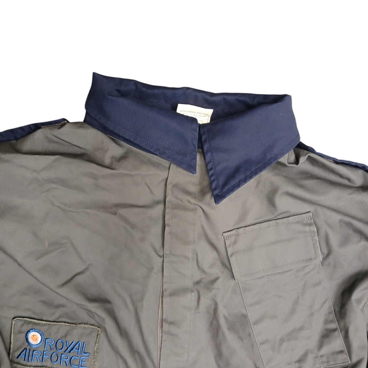 RAF British Military Coverall Suit Grey Blue Boiler Jump Royal Air Force Work