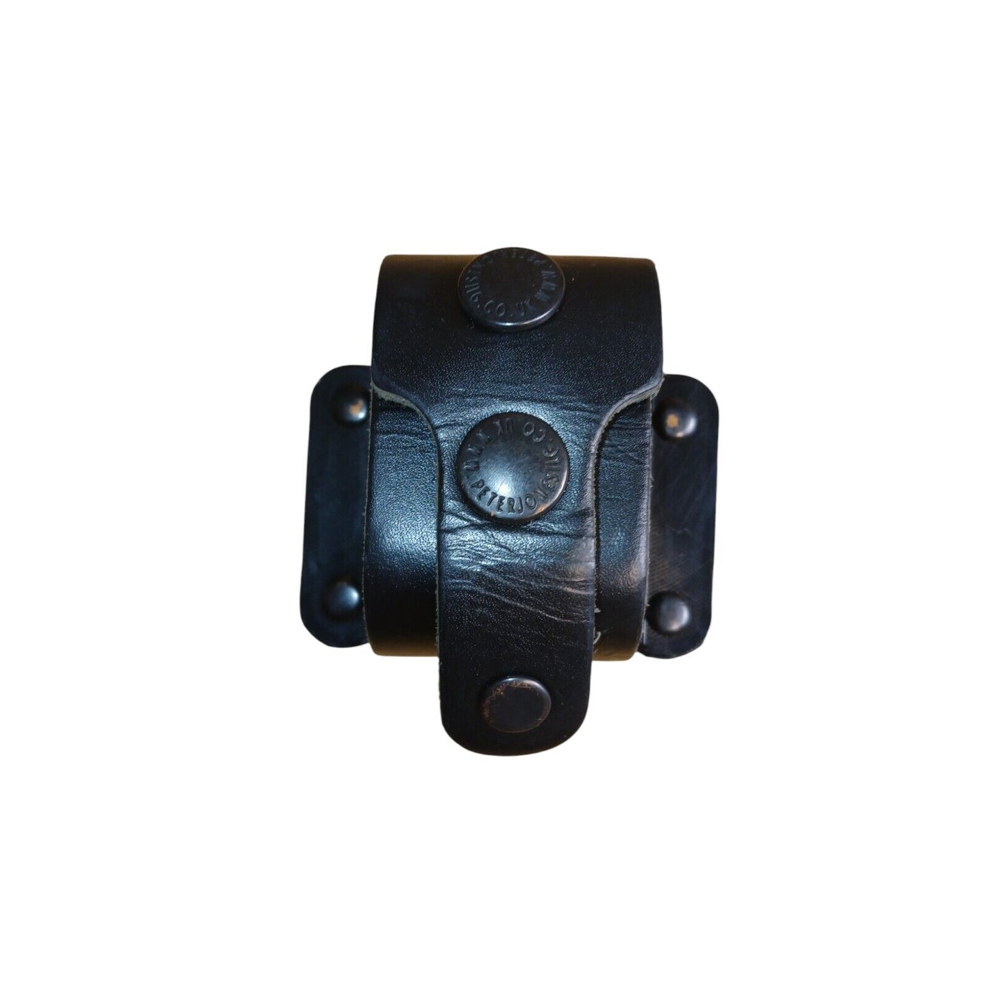 Peter Jones Klickfast Speedcuff Cuff Holder Leather Black Police Security