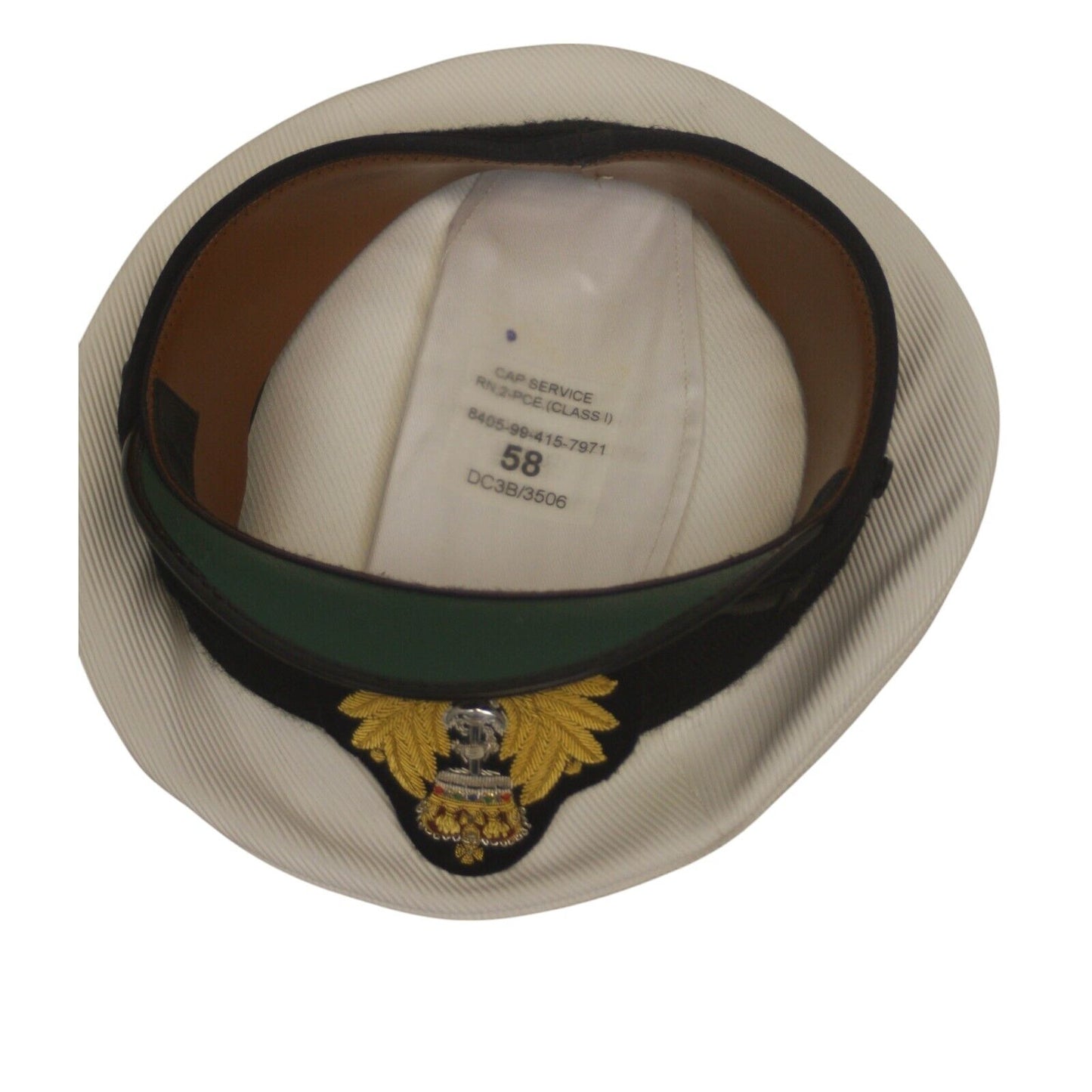 Royal Navy Officer Peaked Cap Hat Class 1 Captain Commander 58 TV Film Collector