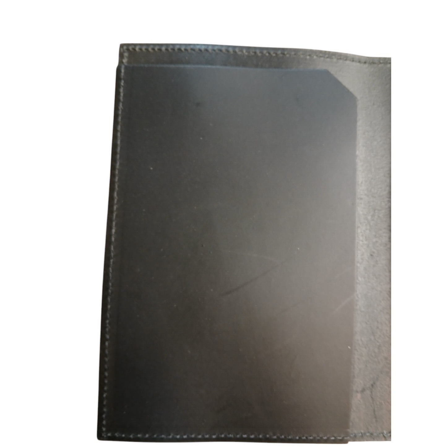 Leather Police Notebook Cover Document Pocket Book Holder Black Ex Police