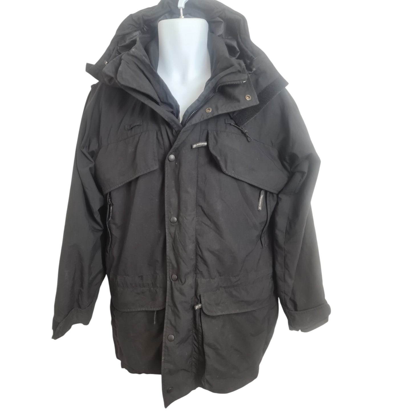 Karrimor SF Enforcer Jacket Black Ex Police Security Waterproof Coat Size Small