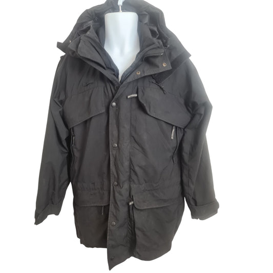 Karrimor SF Enforcer Jacket Black Ex Police Security Waterproof Coat Size Small