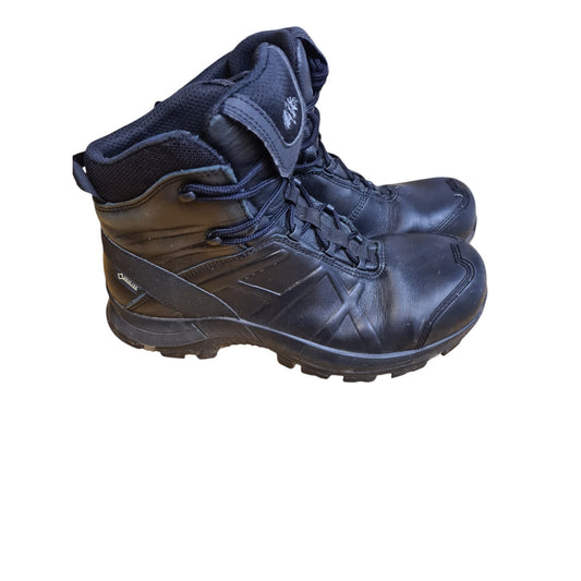 Haix Black Eagle Boots Gore-Tex Steel Mid Safety Size 5 Police Security Workwear