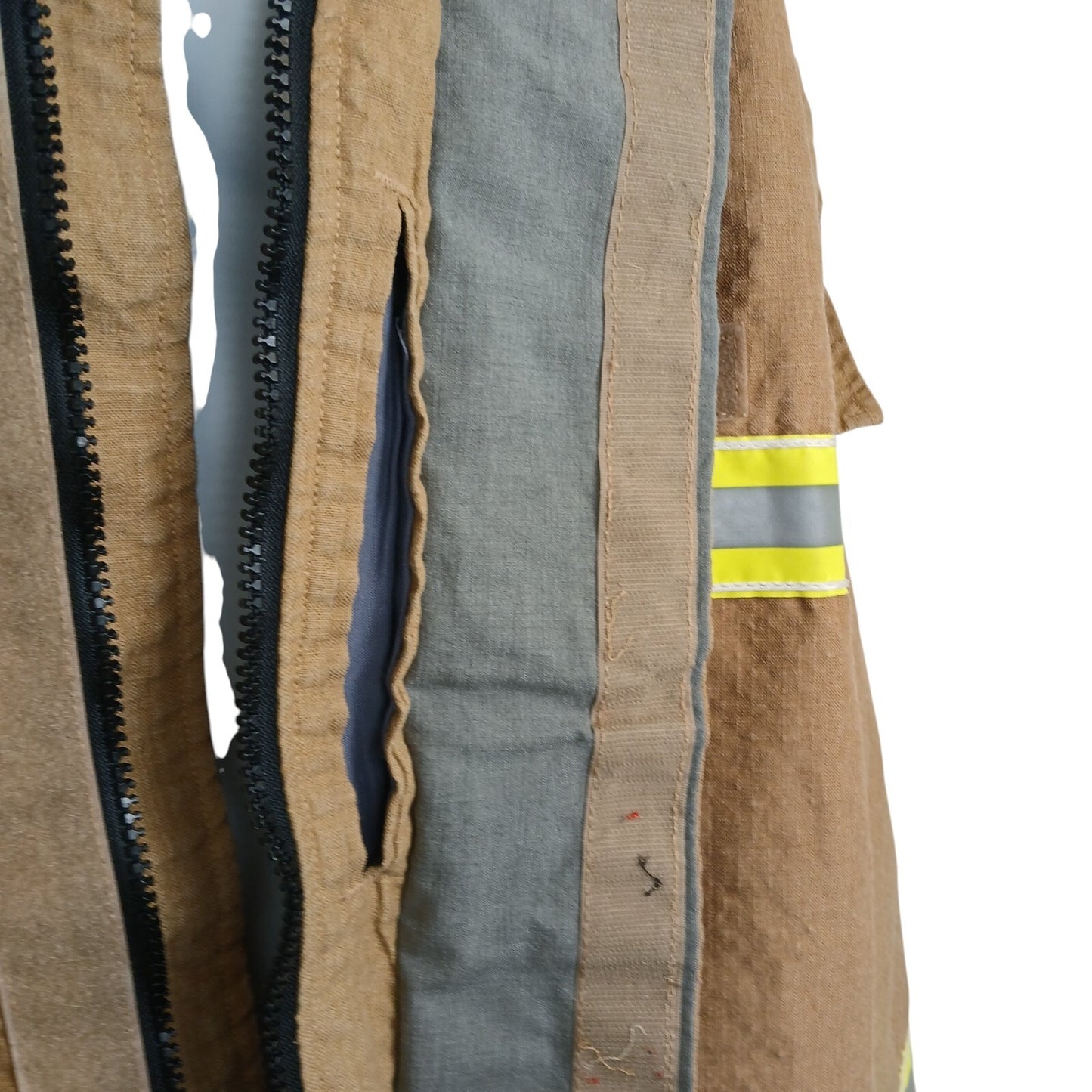 Firemans Jacket Brown Khaki Fire Fighters Coat Fireman Uniform Suit Goretex Fire